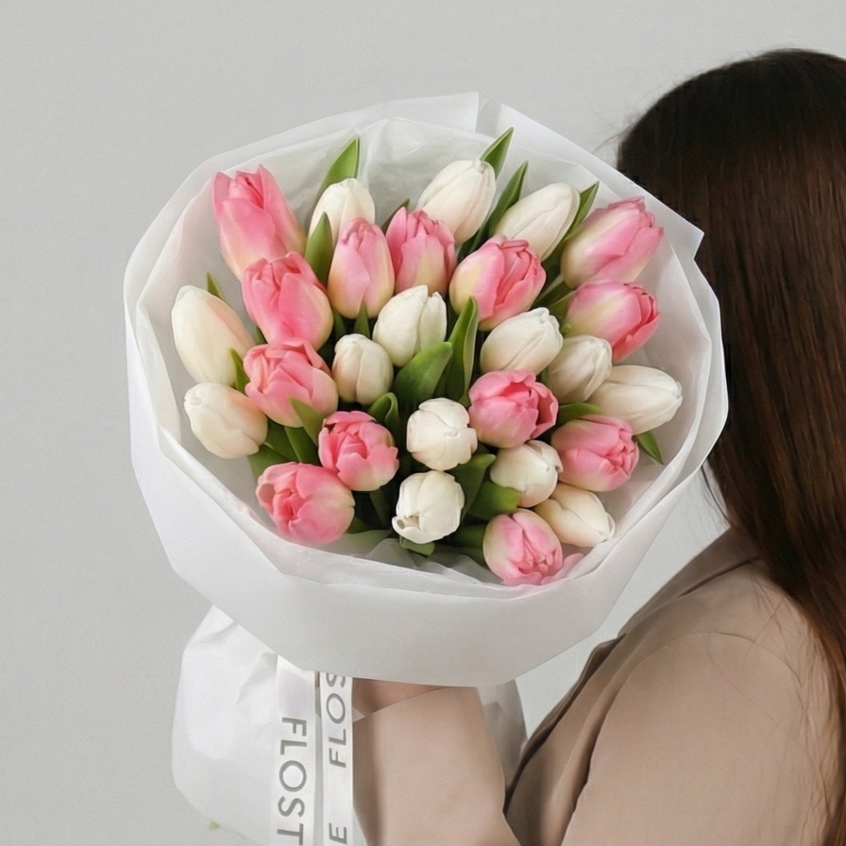 25 нежных тюльпанов Новосибирск